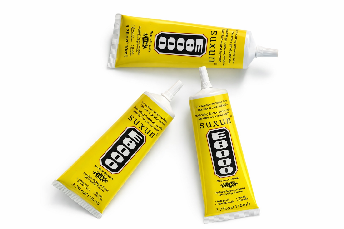 Fabric Glue E8000 – Multi-Purpose Clear Adhesive 110 ml Tube