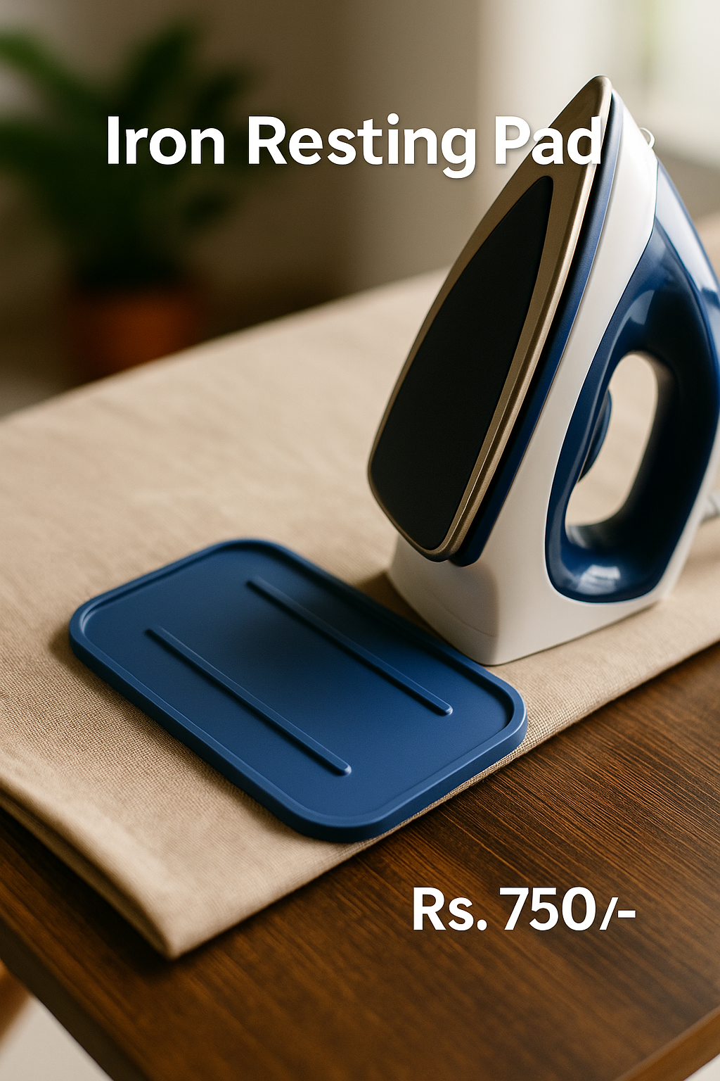 Heat resistant silicone iron resting pad