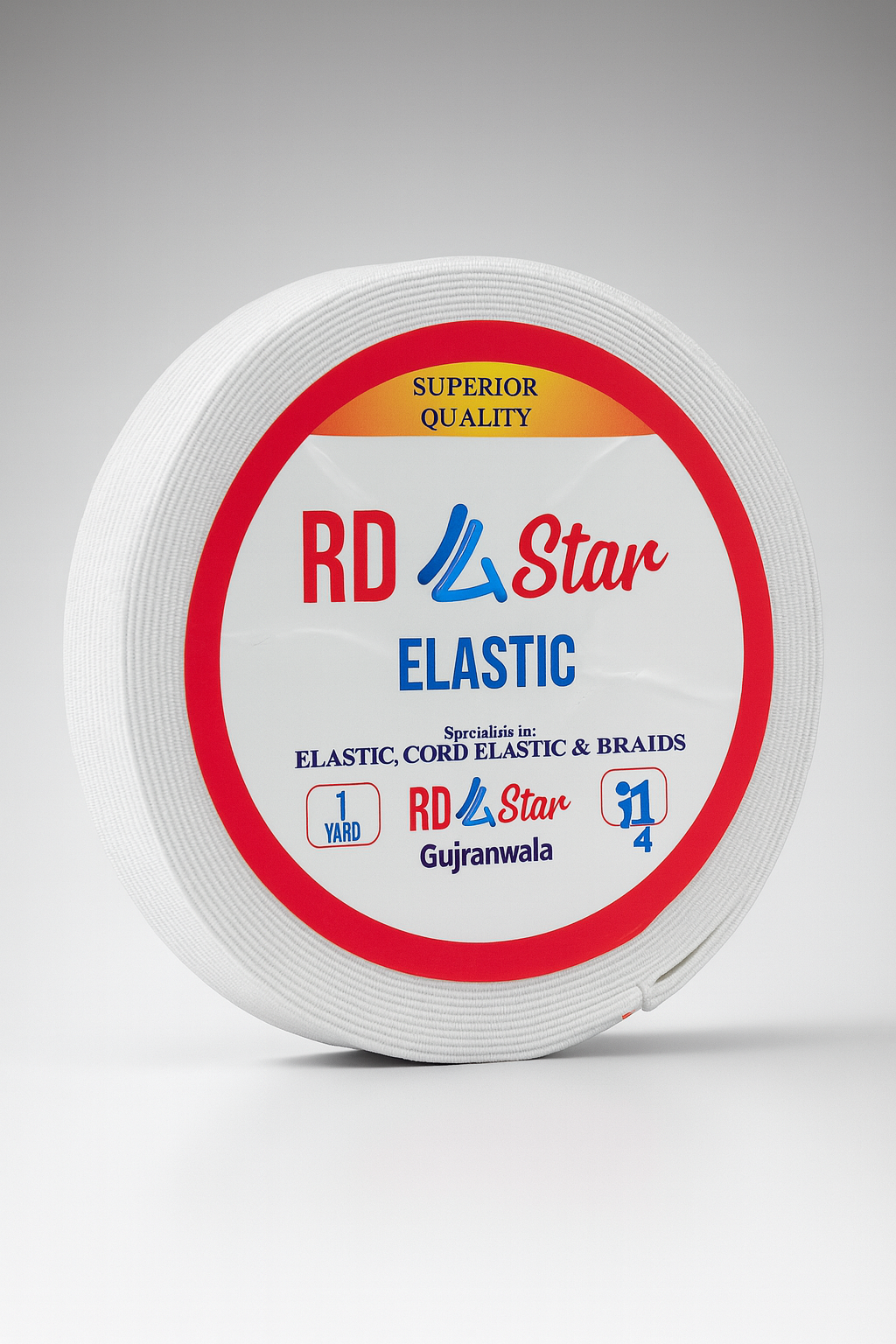 RD 4 Star White Elastic Roll – 7 Gaz