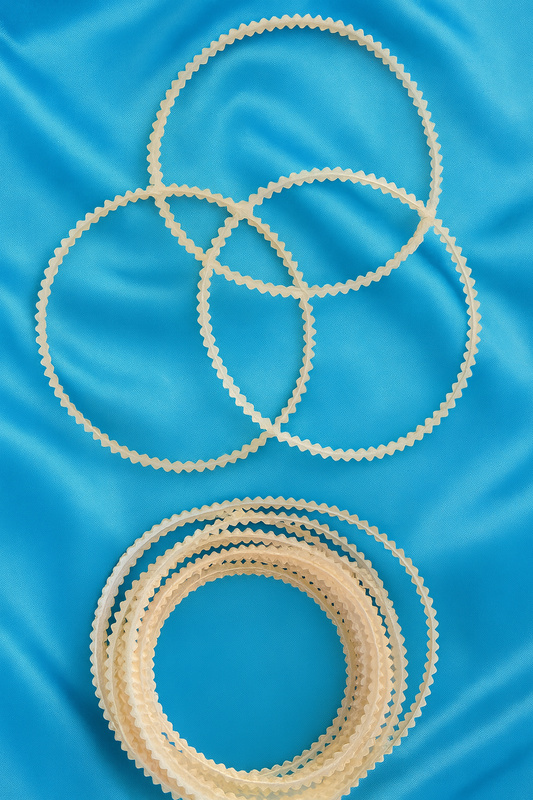 Durable zigzag sewing machine motor rubber belt