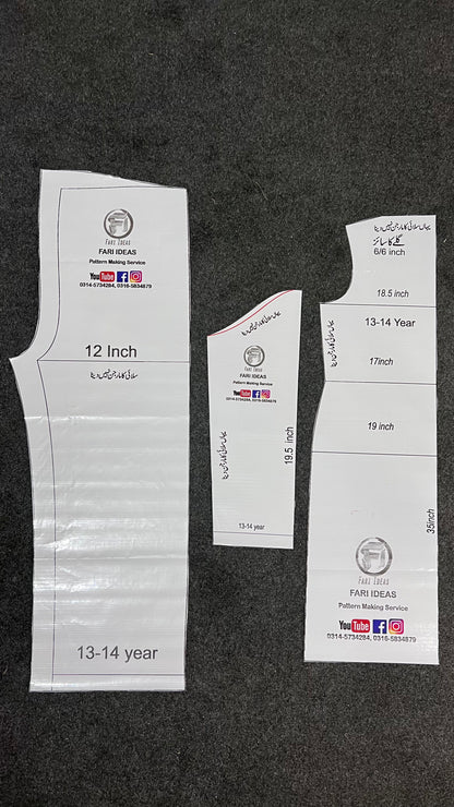 Kids Shirt & Trouser Pattern – 13 to 14 Years