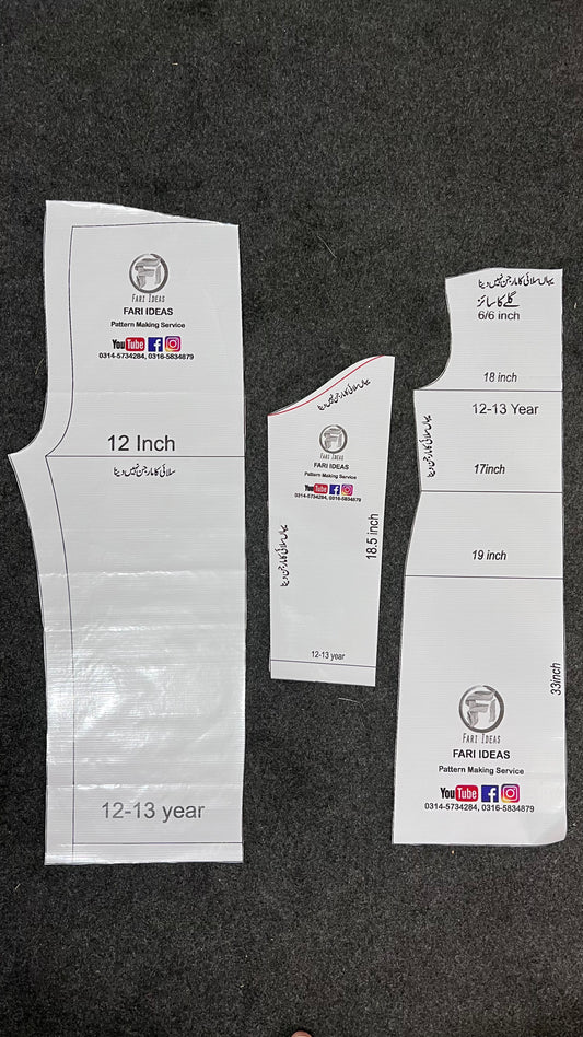 Kids Shirt & Trouser Pattern – 12 to 13 Years