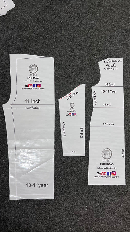 Kids Shirt & Trouser Pattern – 10 to 11 Years