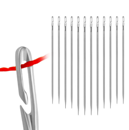 Self-Threading Sewing Needles | Pack of 12